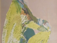 Raul Soldi - Argentina 1905 1994 - Arlequin sentado - tempera - 45 x 33 cms - 1960